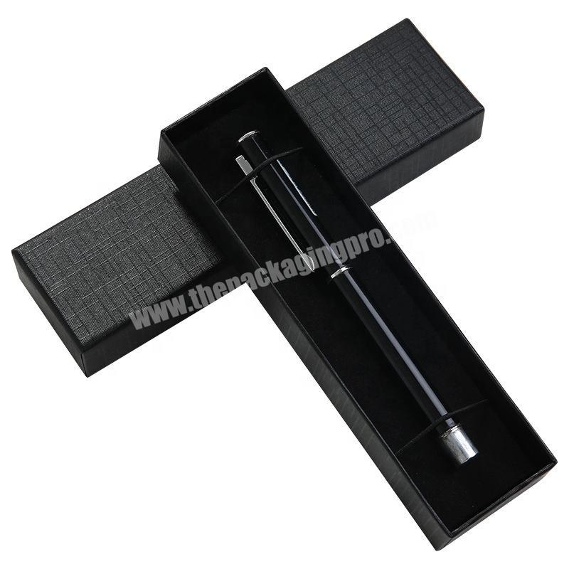 High-grade black pen carton bookmark box rectangular stationery gift box