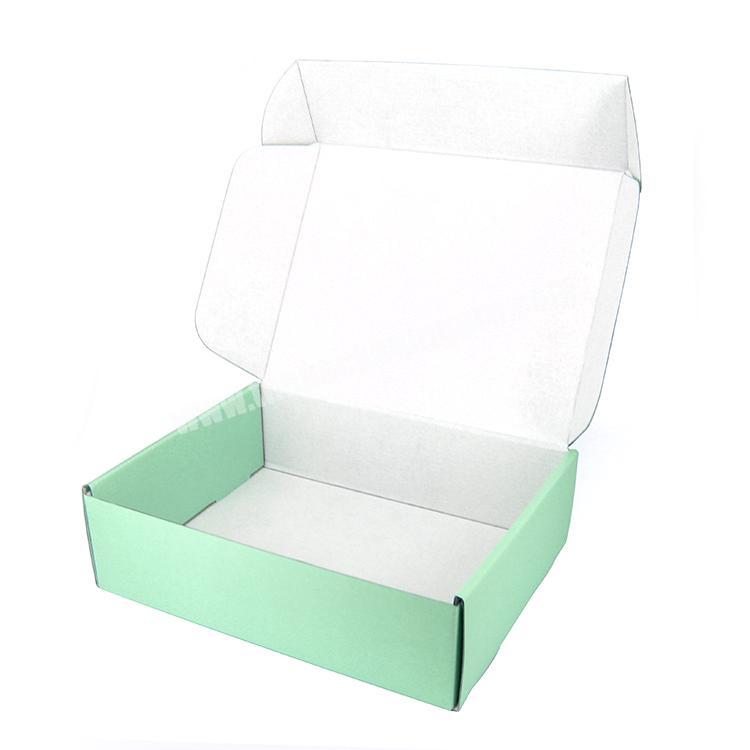 High quality cheaper green customized corrugated paper mailer boxes shipping box