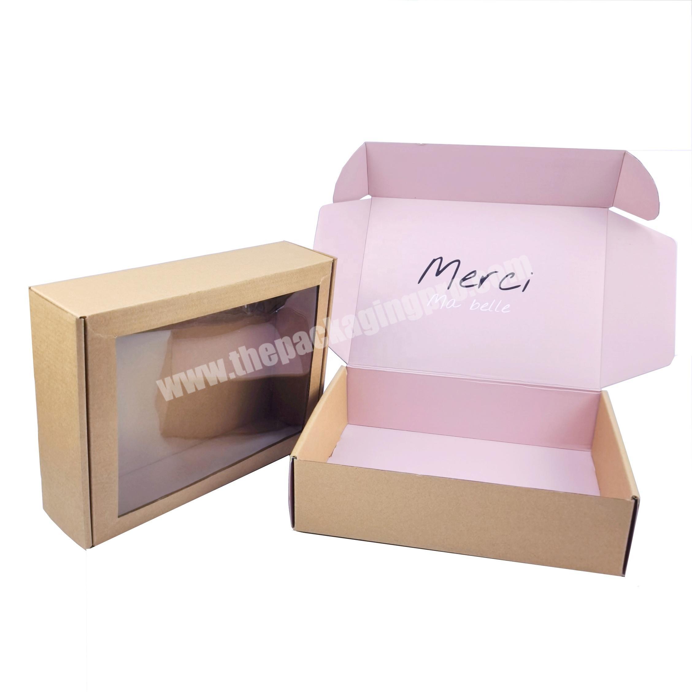 Beautiful custom  mailer boxes shipping boxes corrugated carton gift box packaging for Lashes Wig Cosmetic Makeup tools set