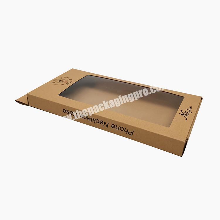 High quality  kraft paper packaging box for ring with clear window