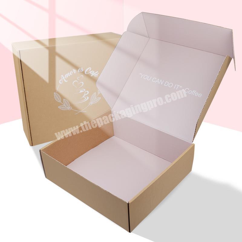 High quality logo printed Costume large shipping paper box