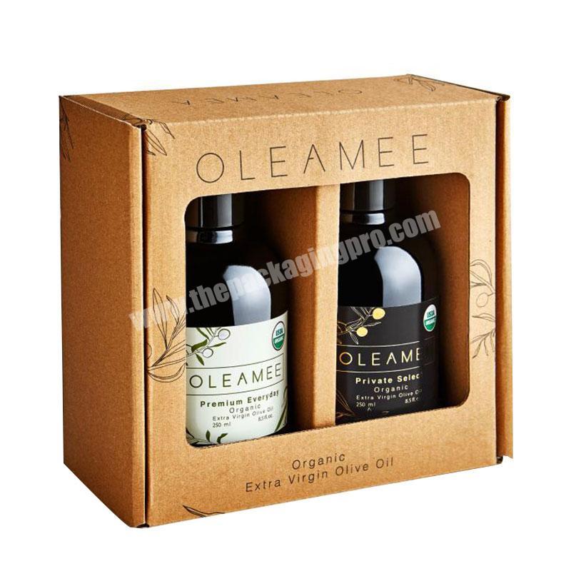 High quality low price olive oil gift box custom shipping boxes olive oil