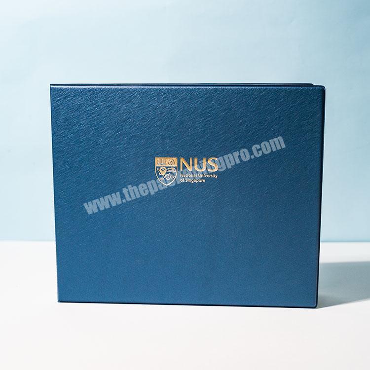 High quality pu leather gift diploma a4 certificate file folder certificate holder