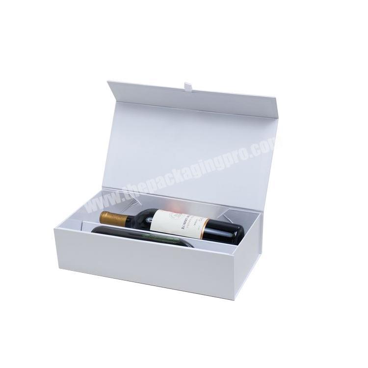 Hot Sale Custom Luxury Packaging Gift Champagne Wine Alcohol Gift Boxes Bottle Glass Paper Cardboard Red Wine Box Packaging