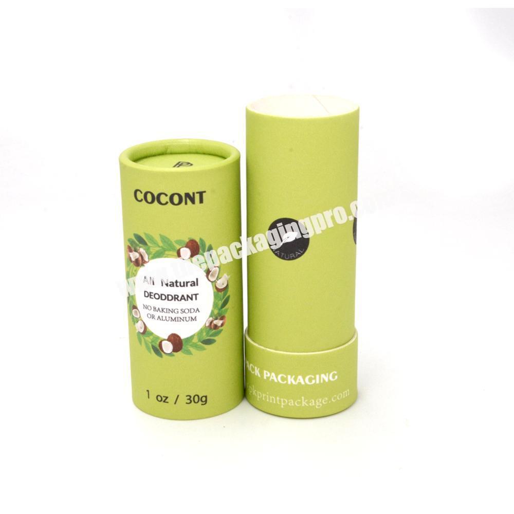 High quality sunscreen container round custom tube packaging deodorant tube twist up paper tube