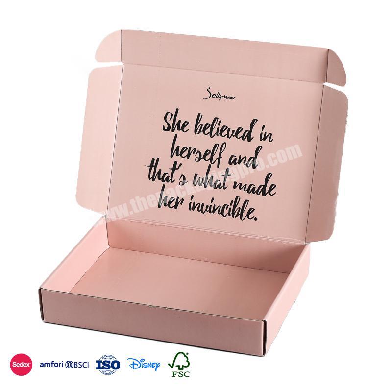Hot Sale Factory Direct Pink romantic warm design waterproof material packaging boxes custom logo jewelry