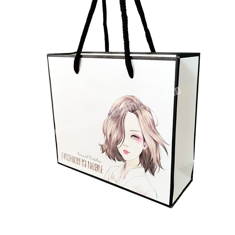 Hot Sale High Quality Custom Printing Art Paper Gift Bags Biodegradable Shopping Paper Bag For Cloth Packaging