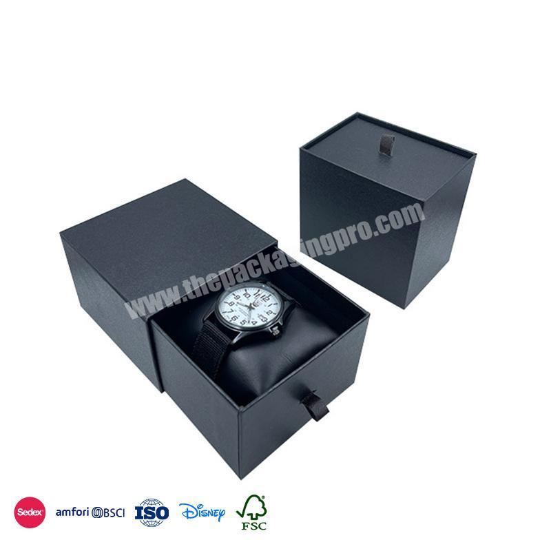 Hot Sale High Quality black red no-picture design drawer type women watches luxury jewelry box organizer