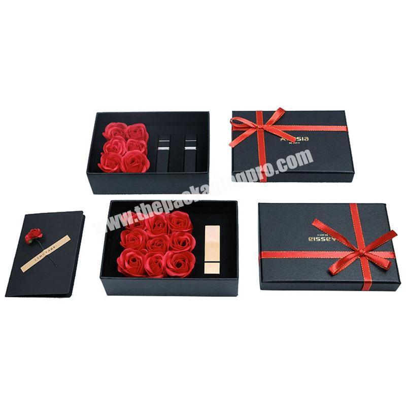 New Product Handmade Paper Cardboard Artificial Flowers Decorative Preserved Roses Flower In Box factory