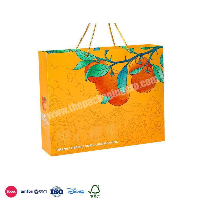 Hot Selling Product Custom Orange with fruit pattern with the same bag fruit and vegetable cardboard boxes