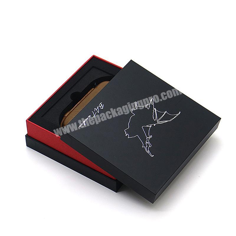 Hot custom logo high-end coin purse women's bag jewelry storage cardboard packaging gift box with insert