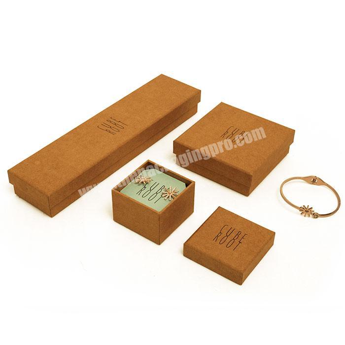 Hot sale color custom kraft paper earring box jewelry box for nose rings