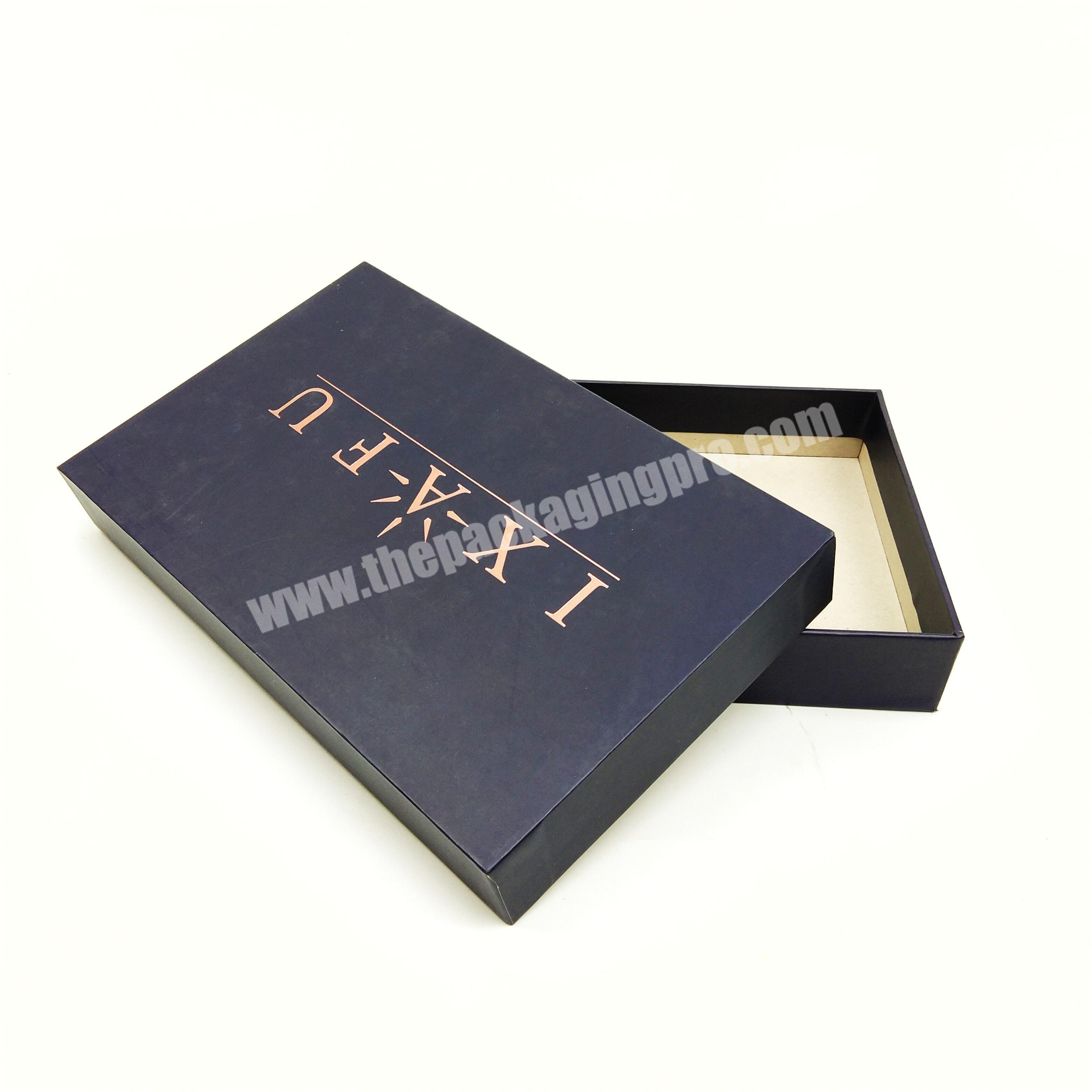 Hot sale luxury high quality customized black  gift top and base packaging box