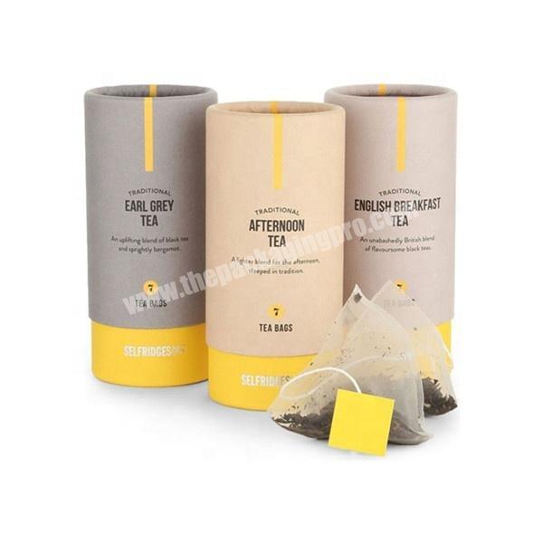 Hot selling cardboard paper cylinder box for teabags