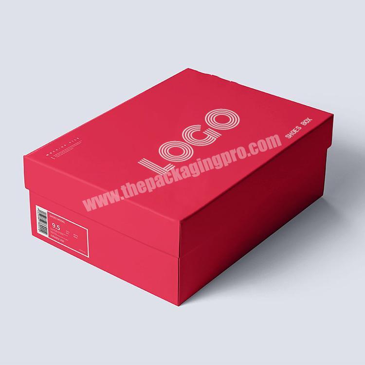 Hot selling luxury shoebox packaging paperboard printing ladies high heels shoe box with custom logo