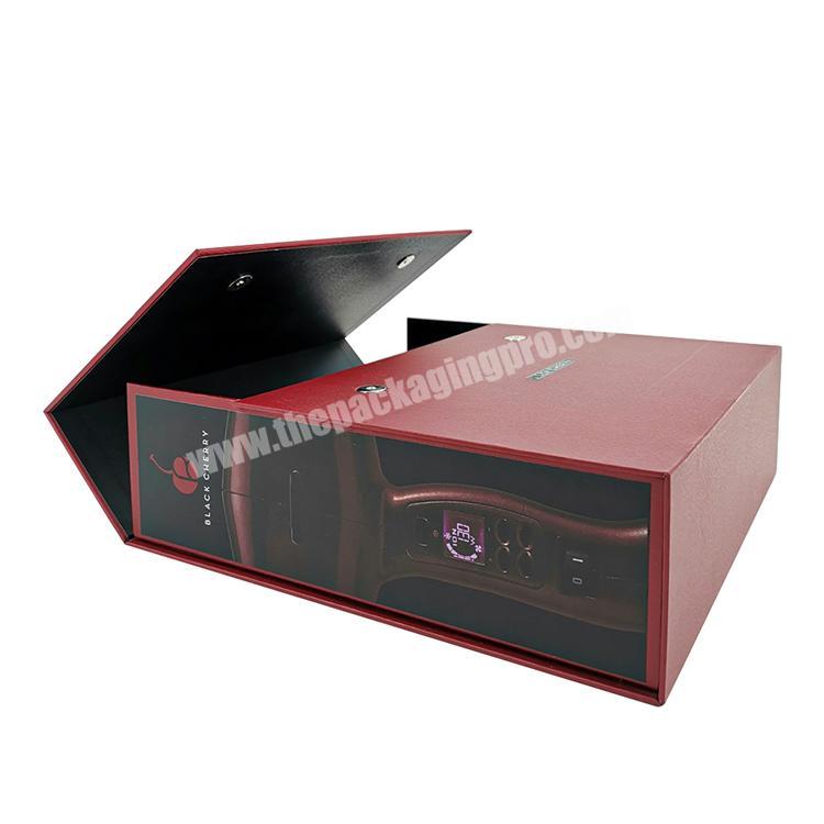 Individual Cardboard Custom Magnet Box Packaging Electronics Exquisite Appearance Flap Lid Rigid Paper Boxes