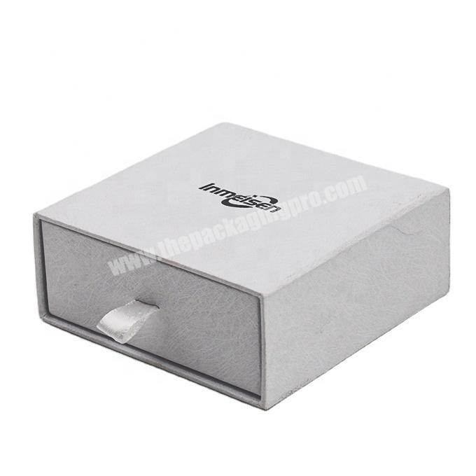 Inmeisen Luxury Gift Travel Accessories Earing Custom Paper White Jewelry Box
