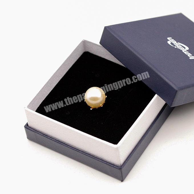 Branded Thin Packaging Cardboard Wholesale with Insert Eco Friendly Luxury Earring Necklace White Small Customized Jewelry Boxes
