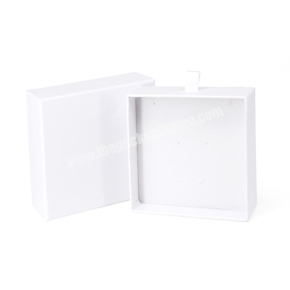 Jewelry box packaging Custom box printing paper luxury jewelry box with sponge insert