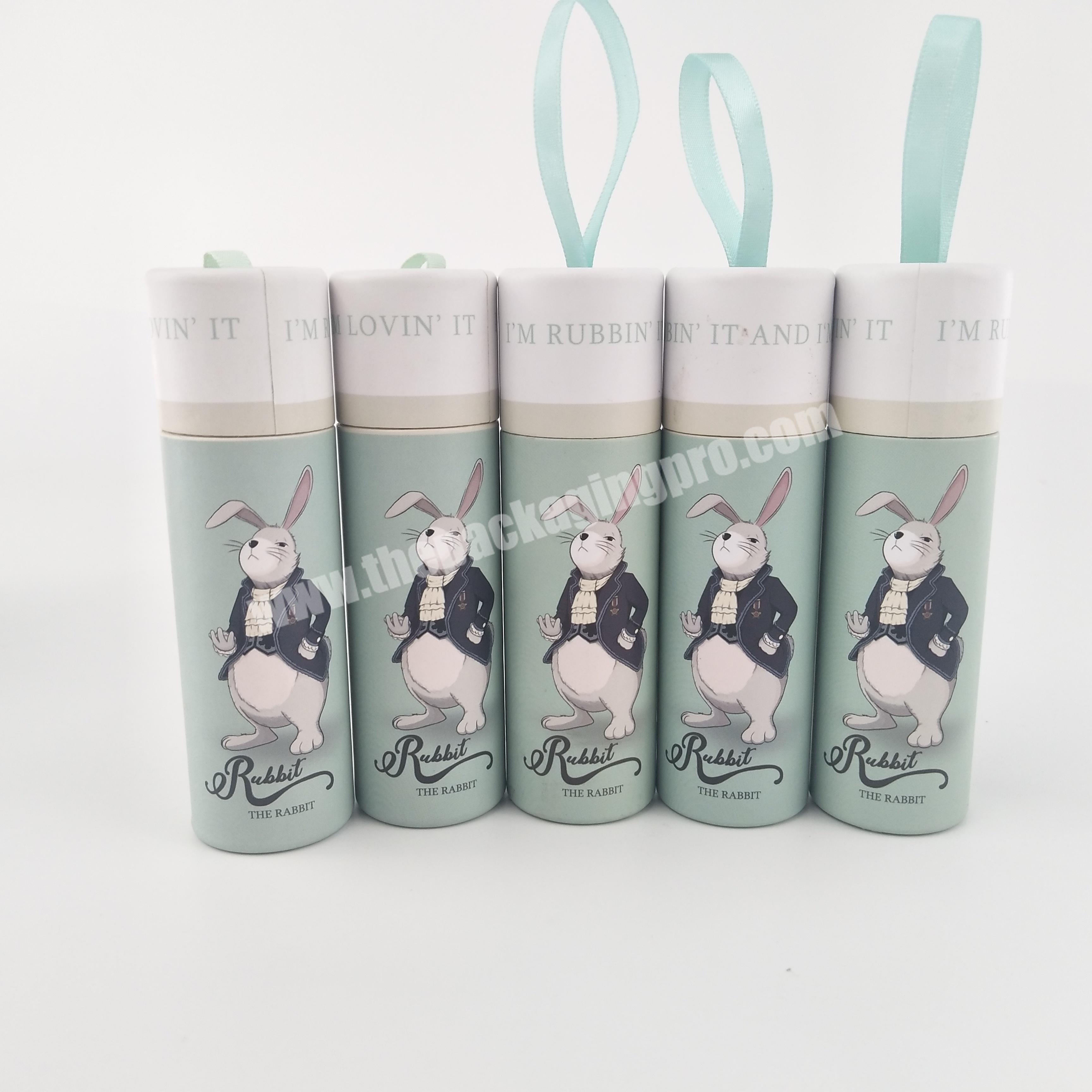 Kraft 100% Biodegradable Twist Deodorant Tube Craft Container Stick Cosmetics Packaging 2oz Push up Paper Tube Lip Balm 300pcs
