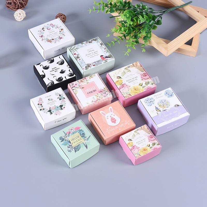 Kraft Paper  Gift Boxes Handmade Soap Packing Box Jewelry Storage Paper Boxes