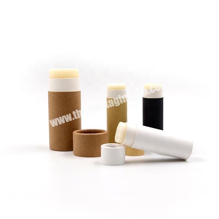 Custom Black White Brown Liquid Lipstick Container Packaging Kraft Push Up Paper Tube