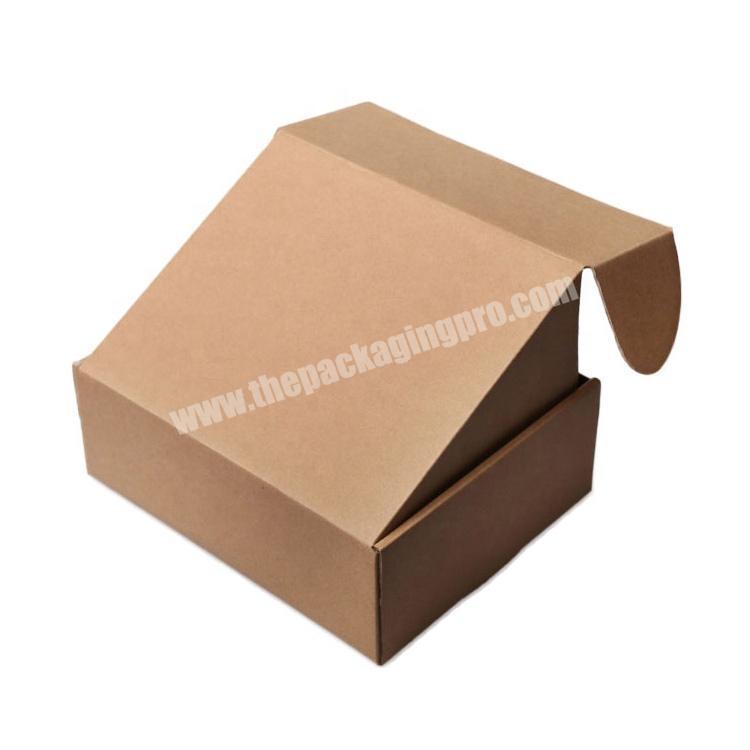 custom Kraft paper box  printing corrugated folding packaging mailer shipping box 