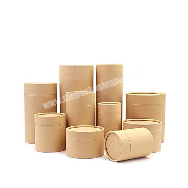 Kraft paper canister new product round hard cardboard box wholesale