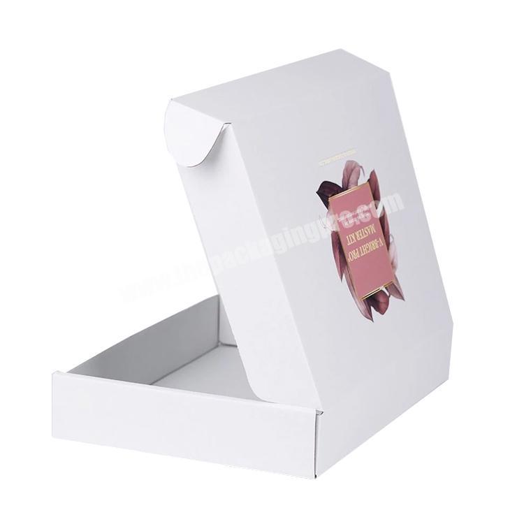 Large Boxes Rose Gold Custom Packaging Cardboard Mailing White Clothing Box