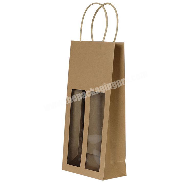 Latest high grade biodegradable printed handle paper packaging bag with  handle rope