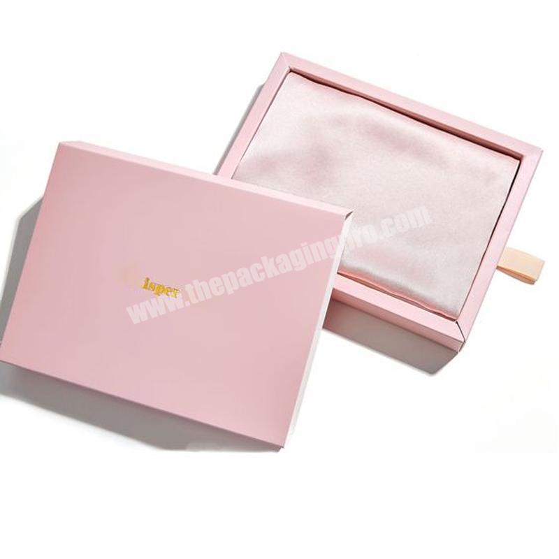 Logo Printed fashion packaging box jewelry velvet for girls  jewelry packaging pouch and box packaging box jewelry