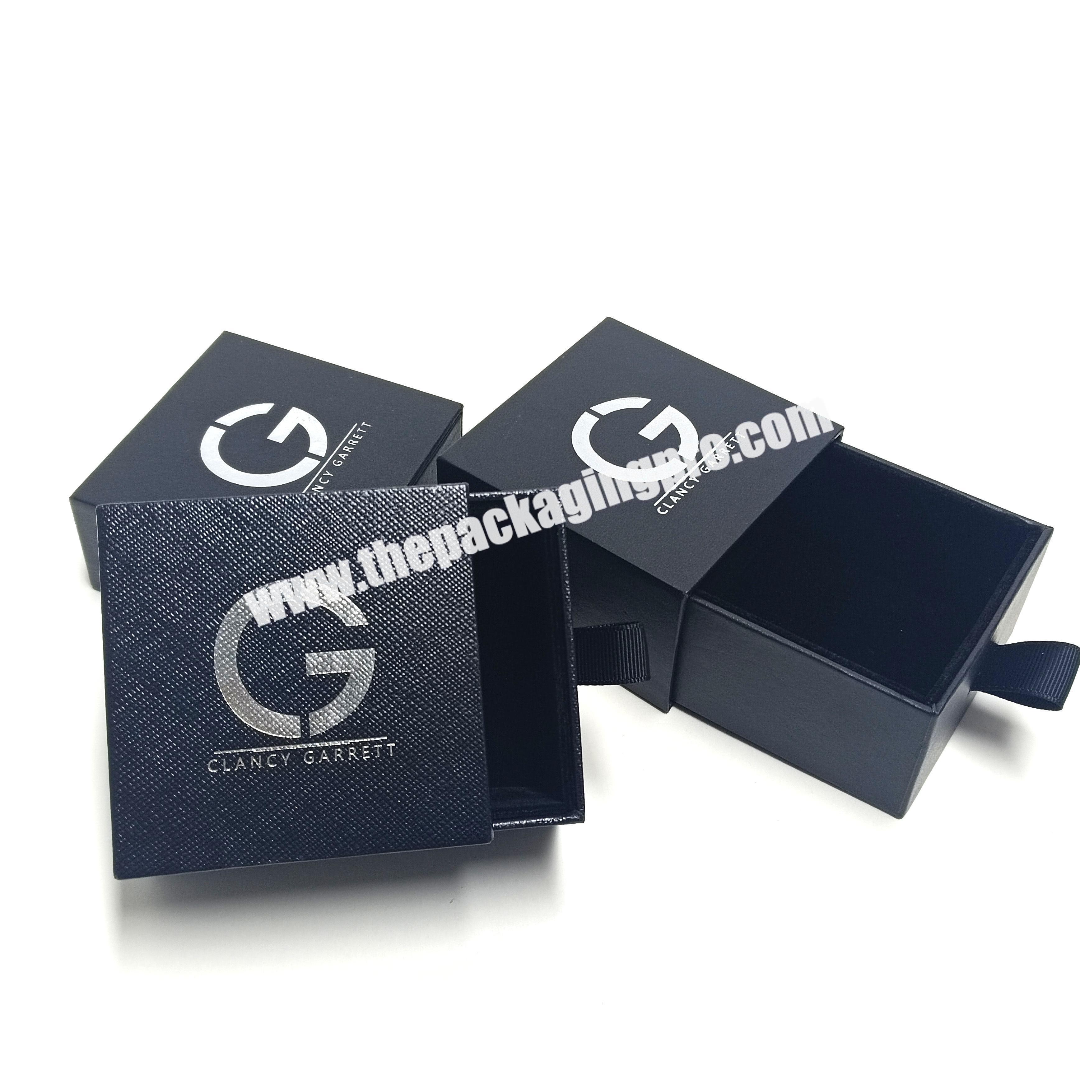 Luxury Black Cardboard Drawer Bracelet Gift Packaging Box