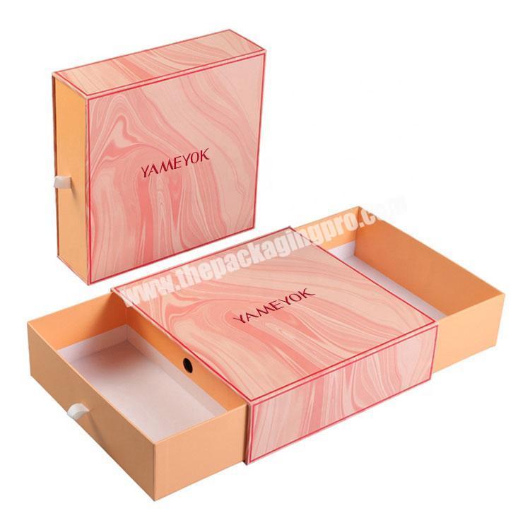 Luxury Custom Logo Empty Small Slid Drawer Cardboard Paper Women Birthday Packaging Gift Box
