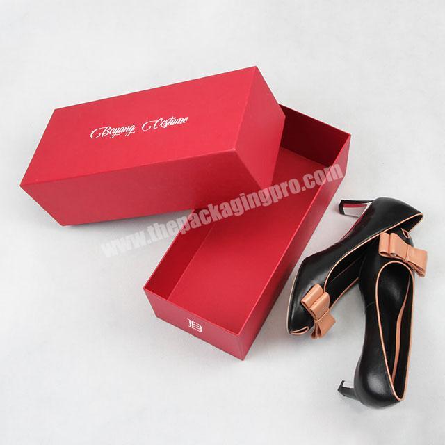 Luxury Custom Logo Printing Empty Customized Gift Boxes Shoe Paper Box Packaging with Logo