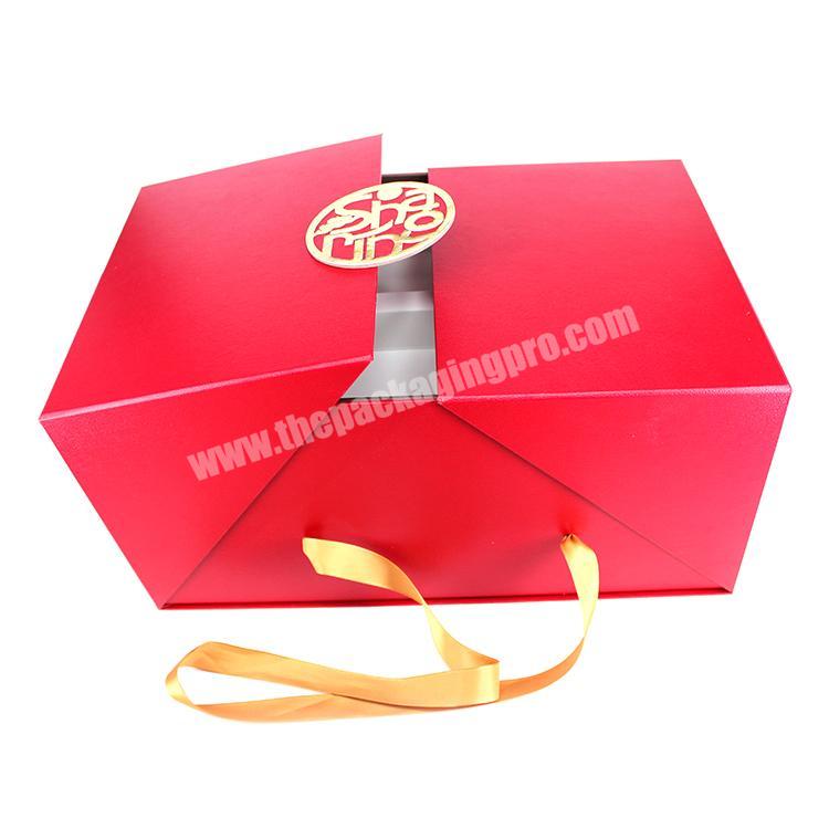 Luxury Custom logo Pattern Gift Mooncake Packaging Cardboard Paper 2 Layer packaging box