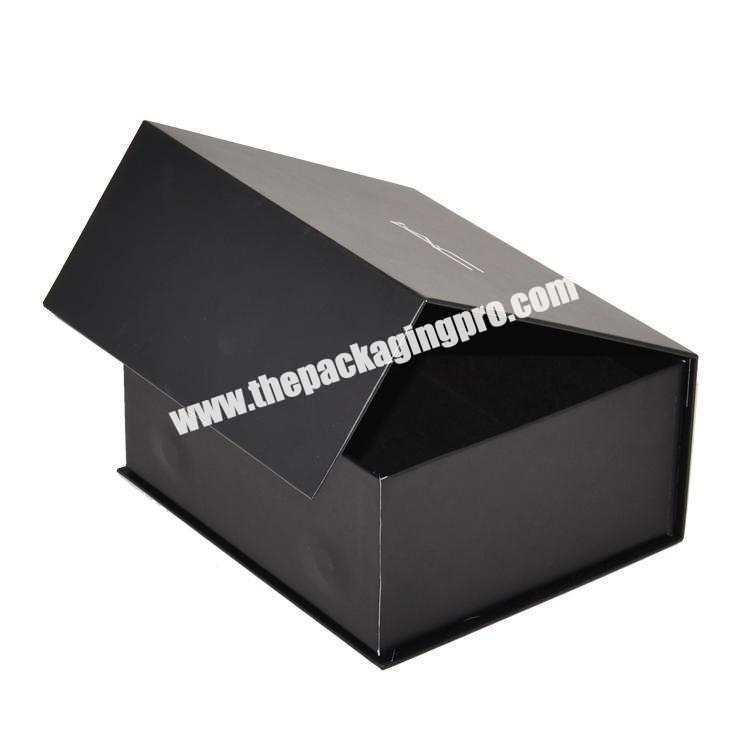 High Quality Carton Folding Square Black Carton Clothing Universal Gift Box