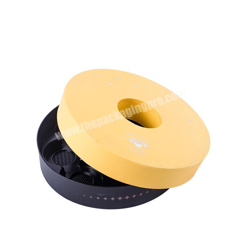 Luxury Matte Elegant Concentric Circle Macarons Paper Box With Divider Cardboard Gift Box For Macaron