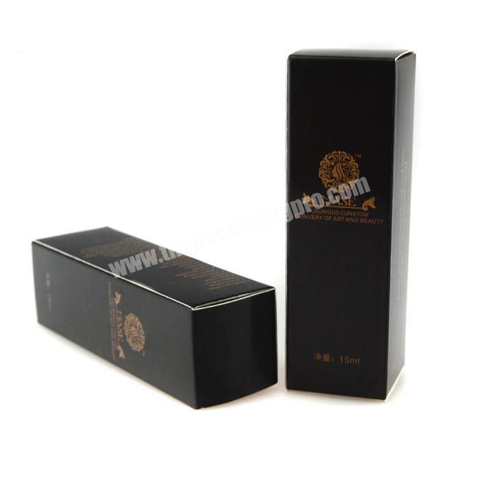 Luxury OEM recyclable handmade black lipstick packaging box paper box packaging