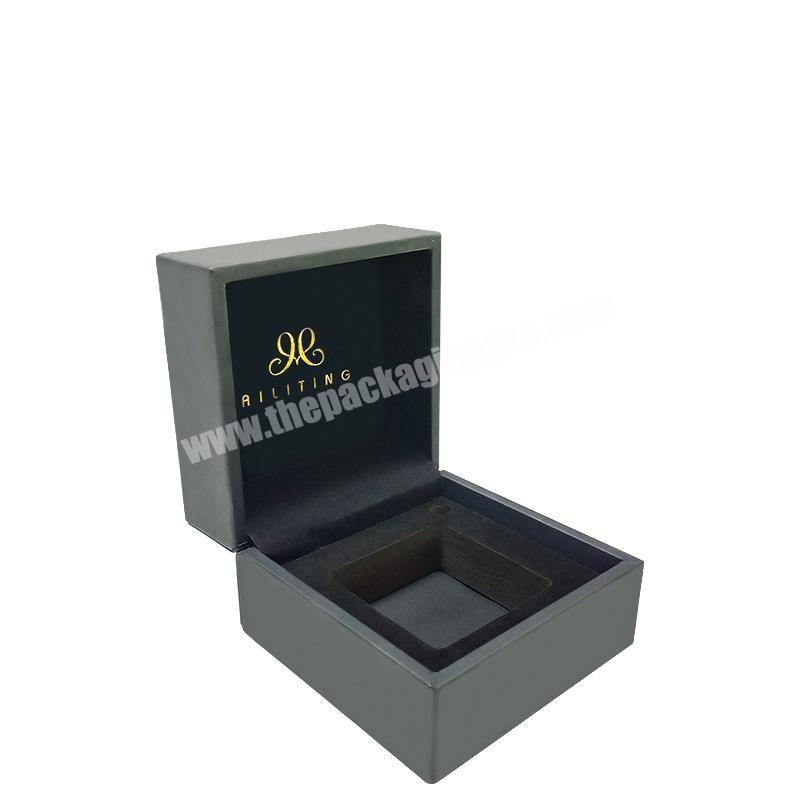 Luxury PU leather manufacture new design most popular wholesale gold foil stamping gift box jewelry box
