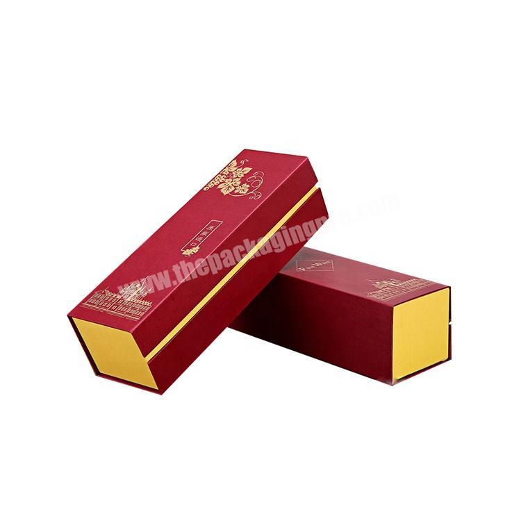 Luxury Red Wine Packaging Boxes Wine  Cardboard Paper Box with Logo Printed