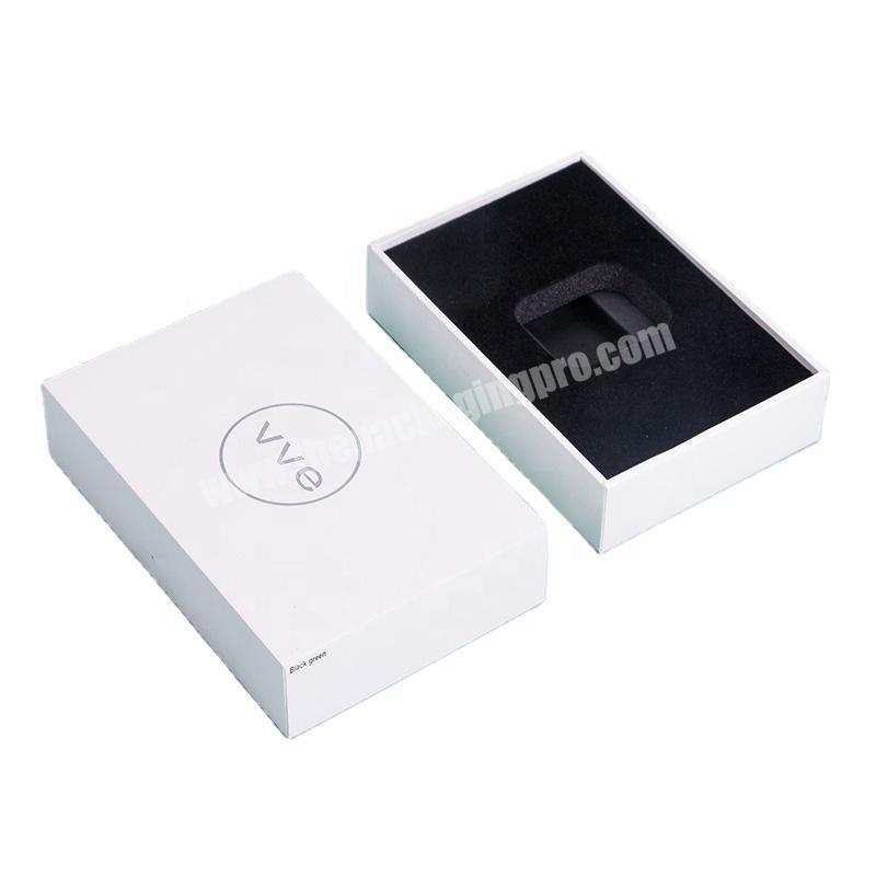 Luxury Silver Foil Logo Electronics Packaging Wireless Headset Paper Gift Box