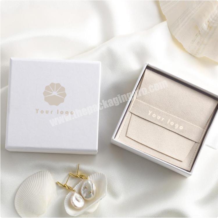Luxury White Cardboard Paper kid bracelet box Necklace Jewelry Boxes Packaging with Custom Logo