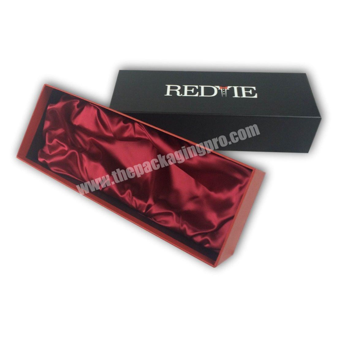 Luxury custom logo boxes with satin inside hot sale sample made empty gift packaging wig box with satin