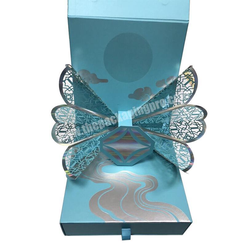 Luxury custom logo made cardboard  paper gift box for factory price