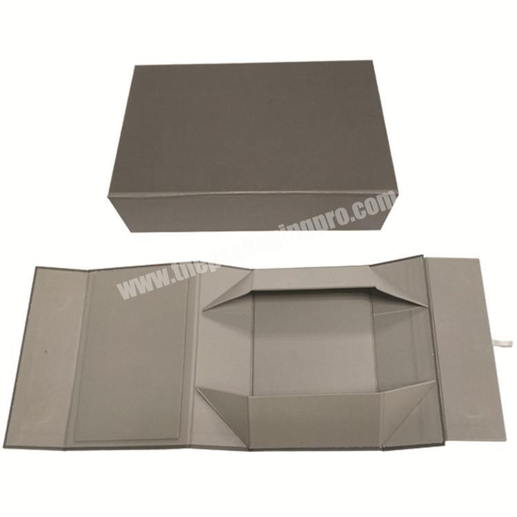 Luxury foldable gift box custom printing paper clamshell magnetic gift box