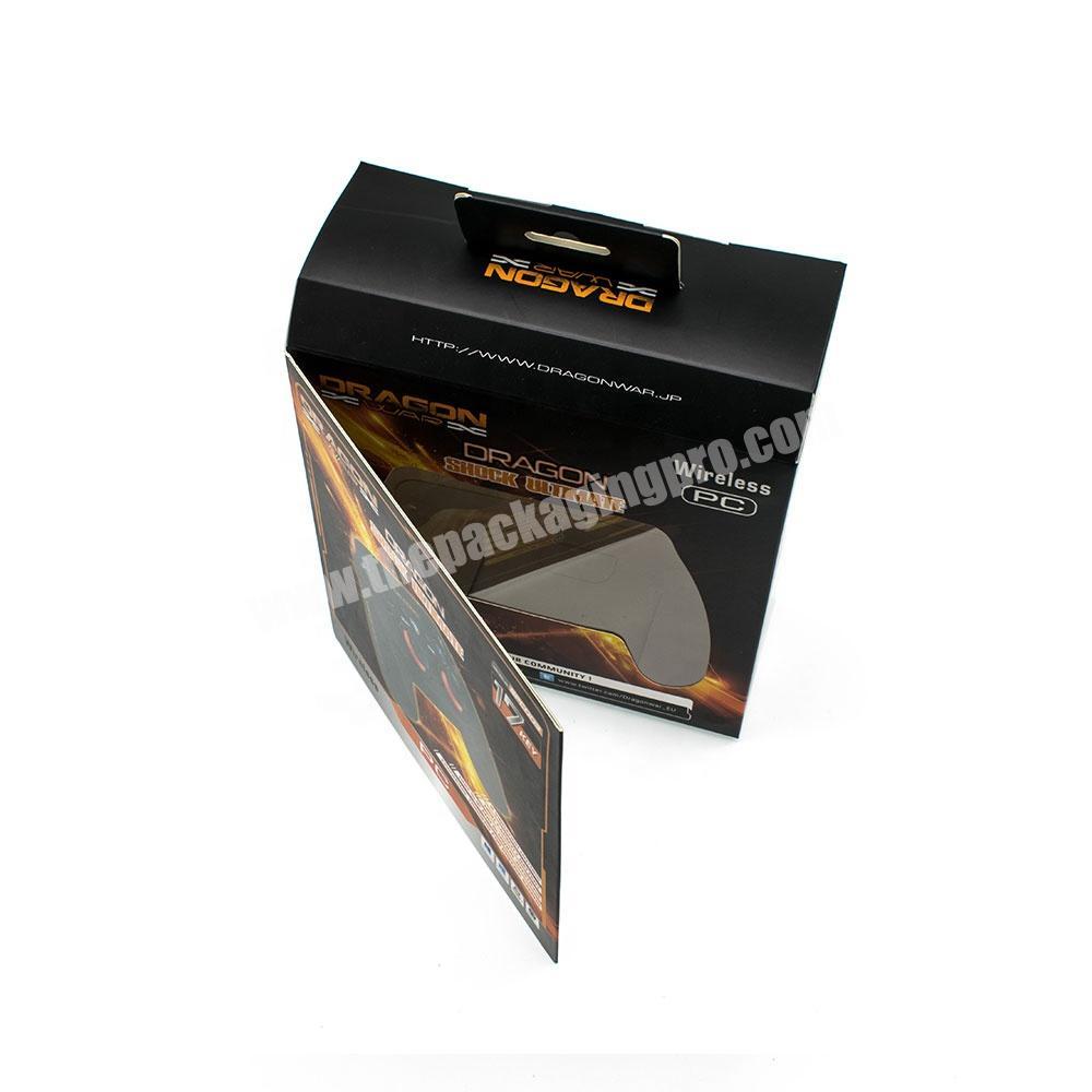 Luxury high-end cardboard corrugated window game handle packaging box for game pad manufacturer