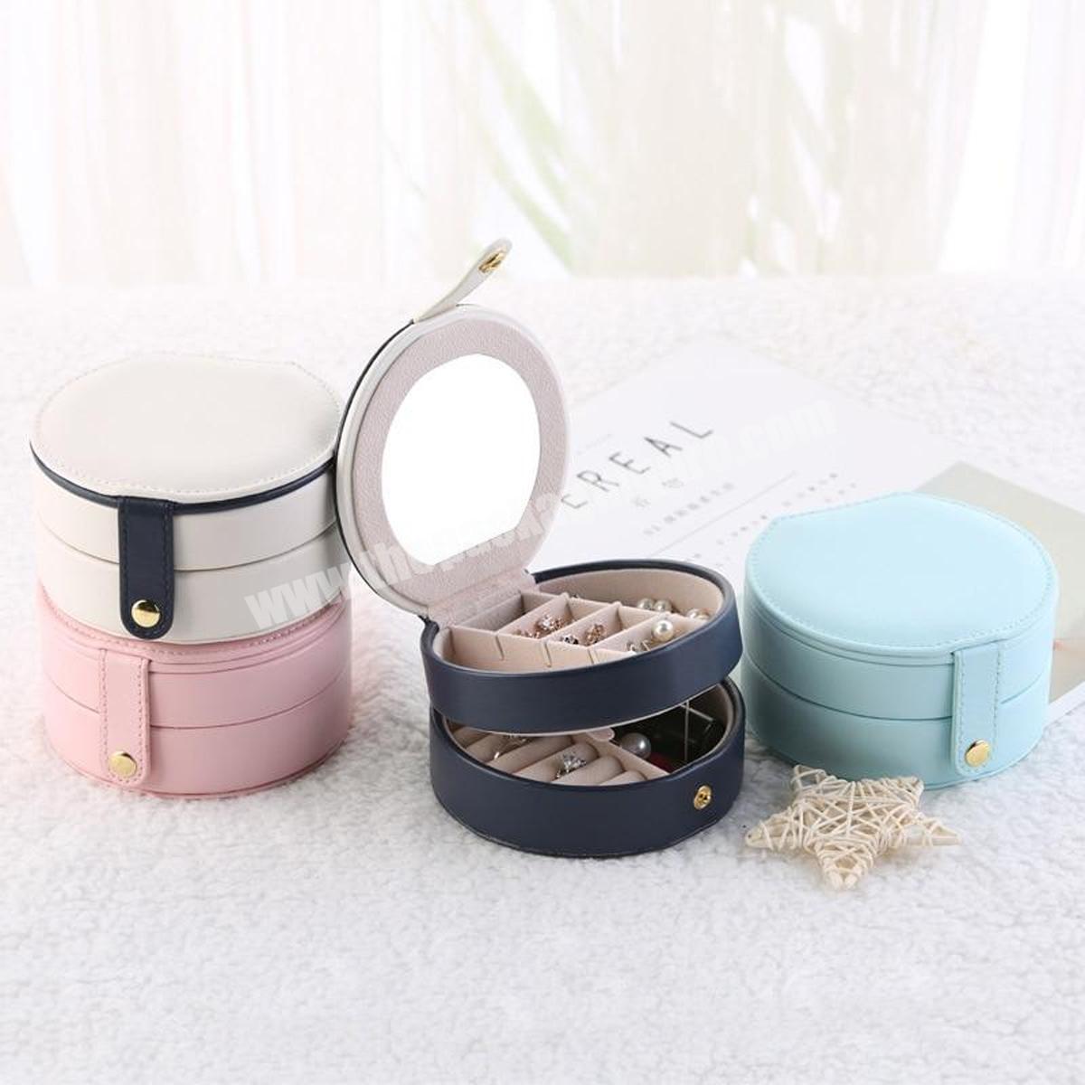 Luxury jewelry travel gift packaging boxes storage jewelry packaging watch jewellery velvet leather box