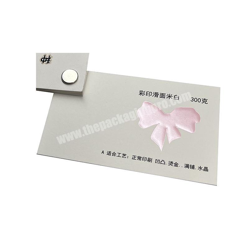 Luxury rose gold foil logo business cards, white paper letterpress gold foil name card
