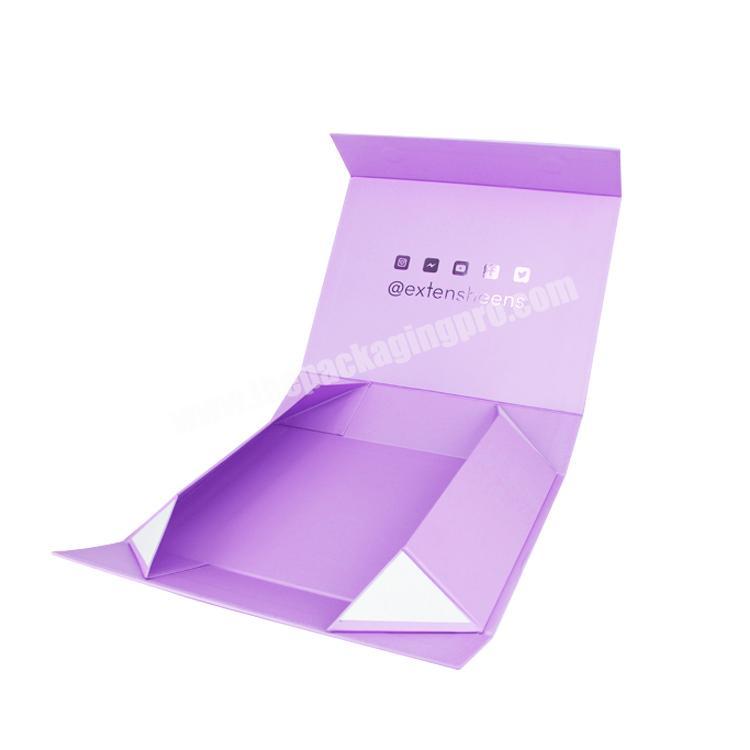 Luxury underwear clothing foldable rigid cardboard packaging gift box custom LOGO