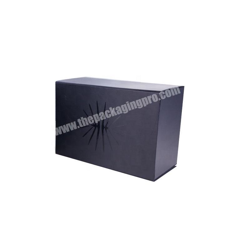 Magnet Black Folding Gift Box With Less CBM Folding VR Boxes With  Hot Sell manufacturer